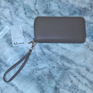 Alyssa Taupe Wristlet Wallet